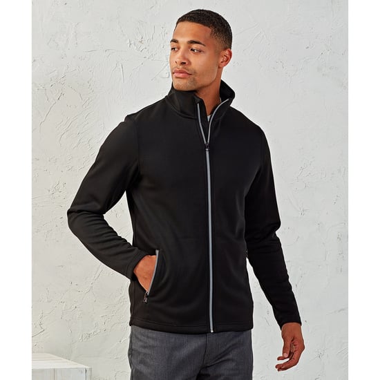 Premier Mens Sustainable Zipped Jacket (Schwarz) - Image 3