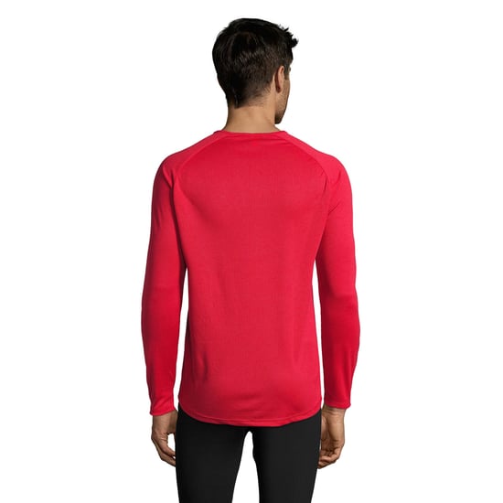 SOLS Herren Sportliches Langarm-Leistungs-T-Shirt (Rot) - Image 2