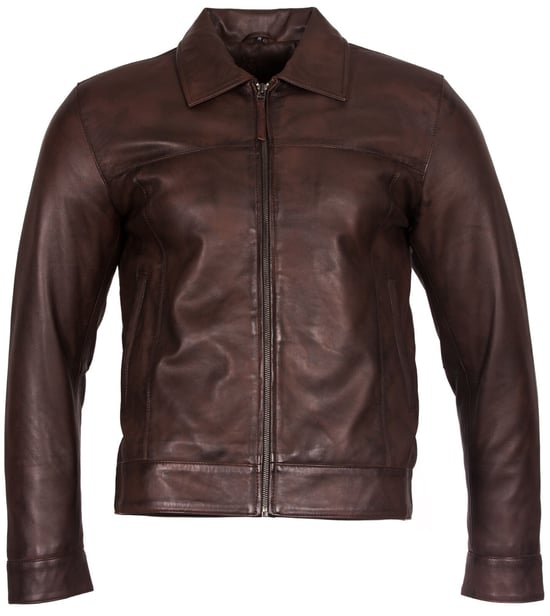 Retro biker jacket from Nappa leather