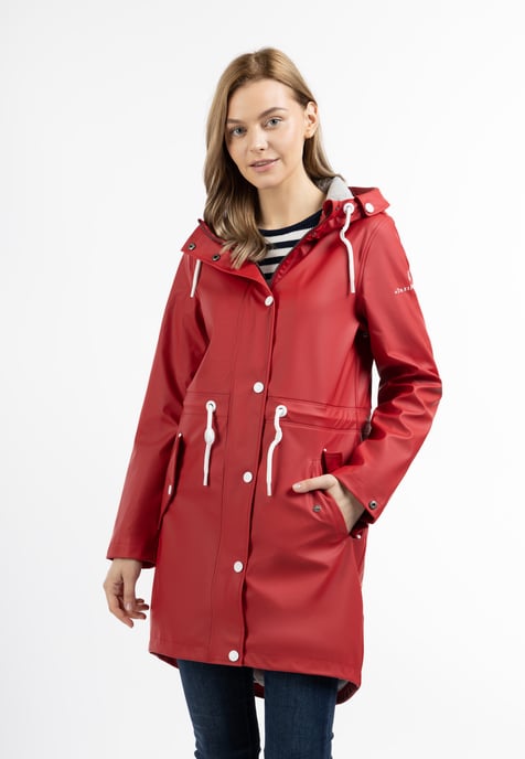 Dreimaster Regenmantel Damen Rot - Image 2