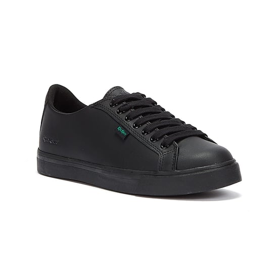 Jungen Mädchen Kickers Jugend Leder Tovni Lacer Turnschuhe - (Schwarz) - Image 2