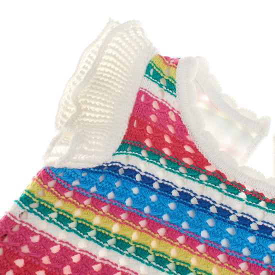 Crochet knit dress 663837 girl