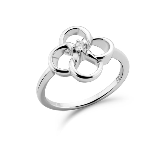 Orphelia 'Aida' Damen-Set aus 925er Sterlingsilber: Halskette + Ohrringe + Ring – Silber SET-7472 - Image 4