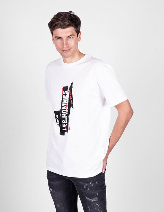Les Hommes T-shirt Logo Men's White