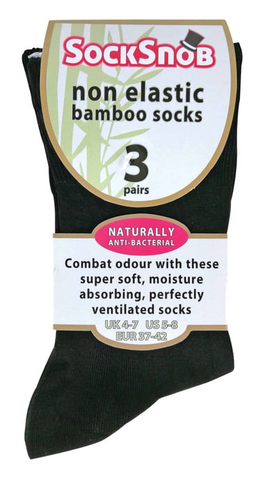3 Paar Damen Anti Geruch Lose breite Top nicht elastische Bambus Socken - Image 2