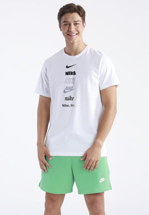 Nike Stack Logo Herren-T-Shirt in Weiß - Image 1