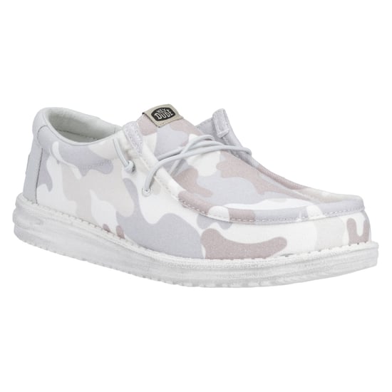 HEYDUDE Wally Washed Camo Polyester Herren Graustufen Wüste Camo Bootsschuhe - Image 6