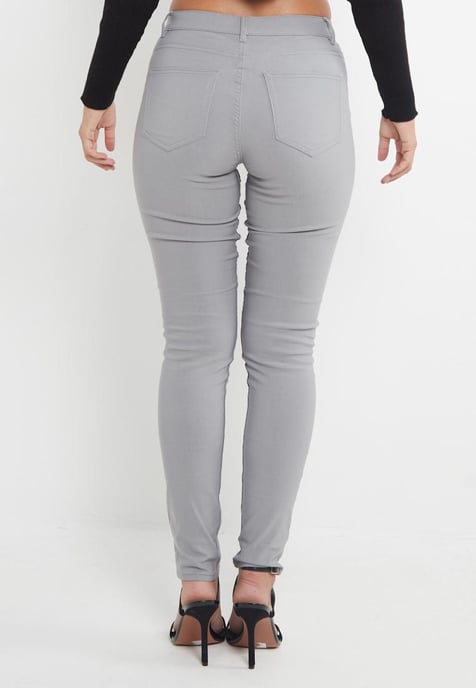 MYT Damen Skinny Super Stretch Chinos Grau - Image 2