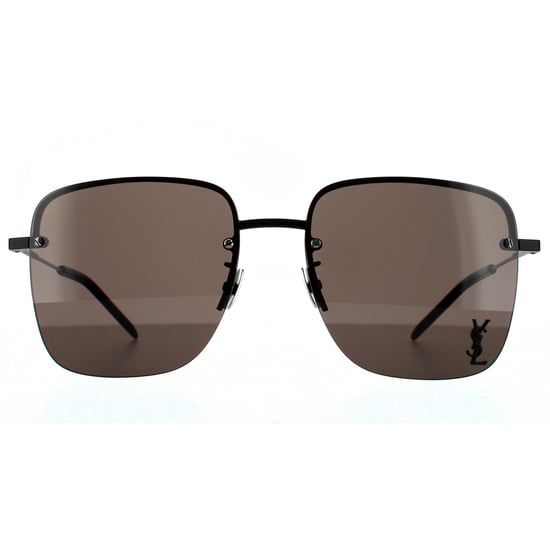 Saint Laurent Square Damen Schwarz Grau Sonnenbrille - Image 1