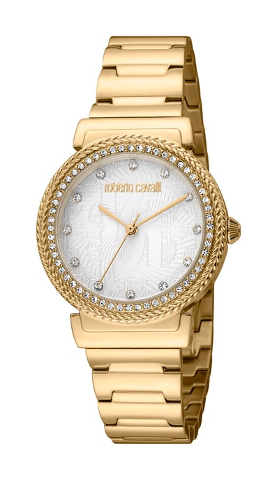 RC5L039M0055 Roberto Cavalli Frauen Quarz Silber Edelstahl 5 ATM 32 mm - Image 1
