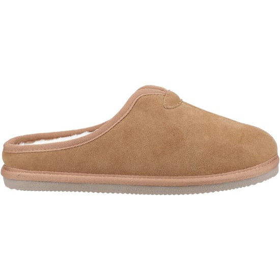 Hush Puppies Conrad Wildleder Herren Pantoffeln Tan - Image 5