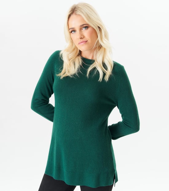 Rundhalsausschnitt Feinstrick-Pullover in Übergröße - Image 1