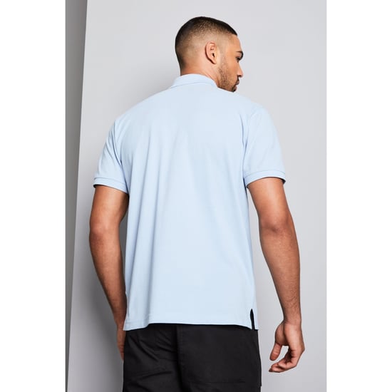 Asquith & Fox Mens Plain Kurzarm-Poloshirt (Sky) - Image 2