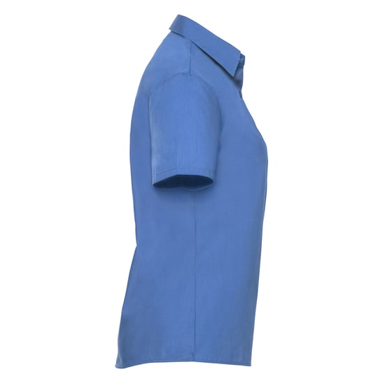 Russell Collection - "Classic" Hemd Pflegeleicht für Damen kurzärmlig (Business-Blau) - Image 3