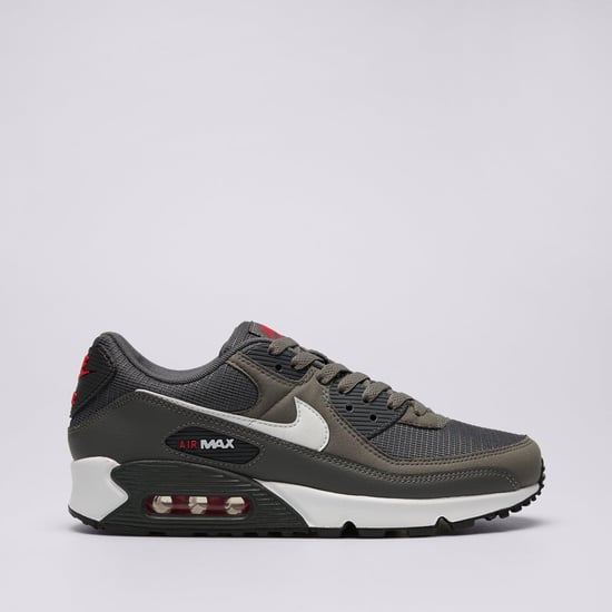 Nike Air Max 90 Herren Turnschuhe in Eisengrau/Weiß/Universitätsrot - Image 1