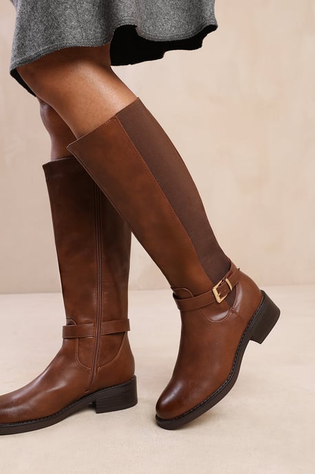 Wheres That From Womens 'Bode' Knee High Boots With Buckle Detail