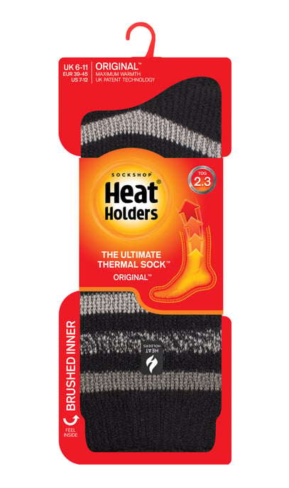 Wärmehalter - Herren extra dicke Thermosocken für den Winter | Warme flauschige Fleece Isolierte Socken | Geschenke für Männer - Schwarz (Dublin) - Image 2