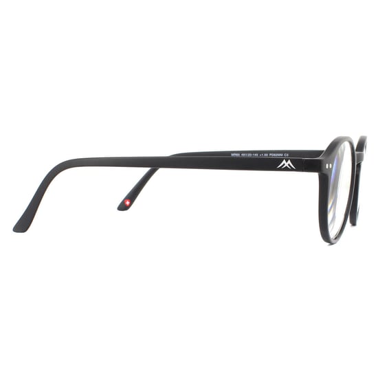Montana Runde Matte Schwarz Unisex Frauen Brillenfassungen - Image 4