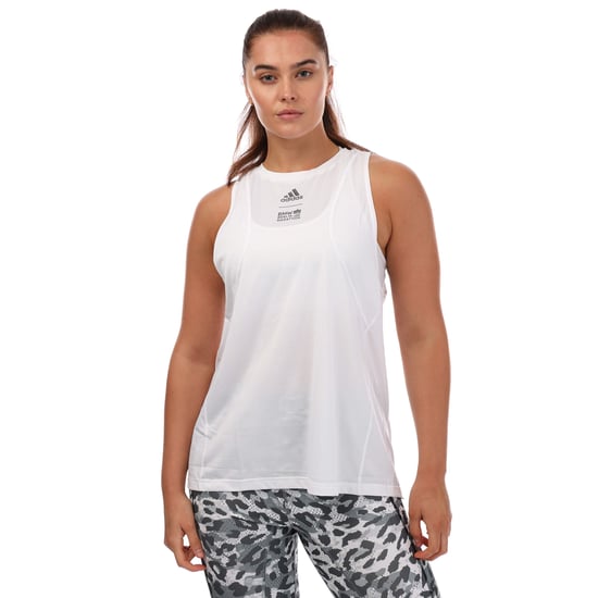 Women's adidas Run It 3-Stripes Tank Top in White