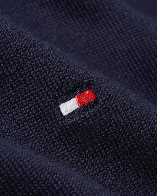 Tommy Hilfiger Essential Cotton Mens Half Zip Mock Sweatshirt