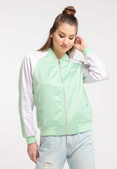 Mymo Wendejacke Damen Neo-Mint-Farbblock - Image 3