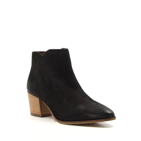 Dune Parlour Nubuk Damenstiefel In Schwarz - Image 1
