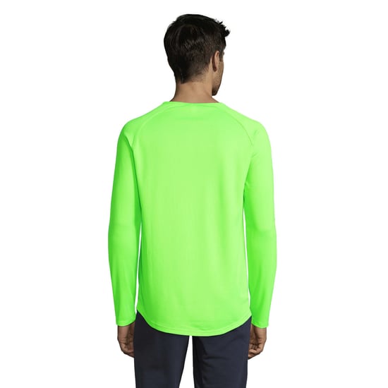 SOLS - T-Shirt für Herren - Sport Langärmlig (Neon-Grün) - Image 2