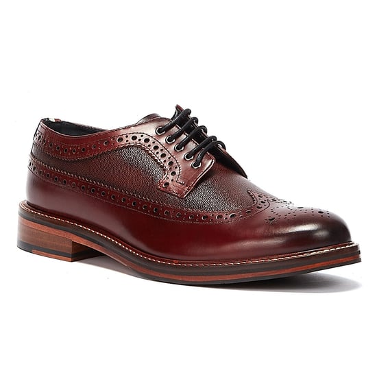 Ben Sherman Archie Brogue Herren Burgundy Schuhe - Image 2