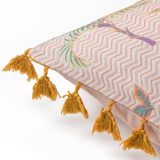 furn. Chamae Floral Tasselled Cushion Cover