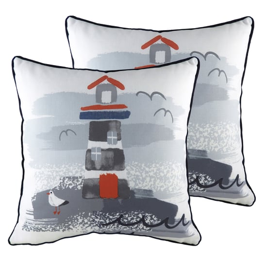 Nautical Lighthouse Cushions (Twin Pack)