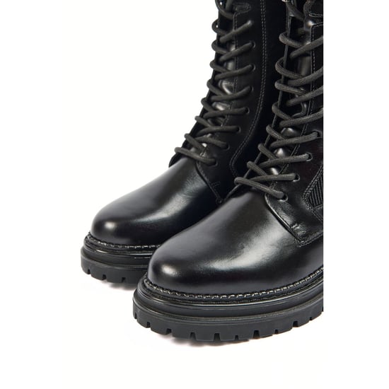 Pod Polly Leder/Textil Damenstiefel Schwarz - Image 5