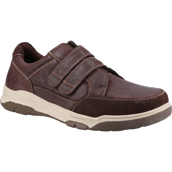 Hush Puppies Herren Fabian Leder Doppelriemen Schuhe (Braun) - Image 1