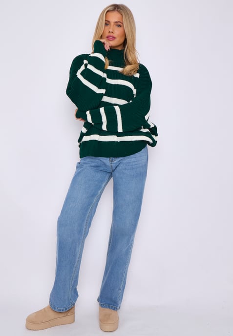 Chunky Knit High Neck Jumper