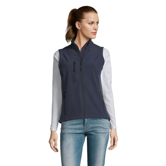 SOLS Womens/Ladies Rallye Soft Shell Bodywarmer Jacke (French Navy) - Image 5