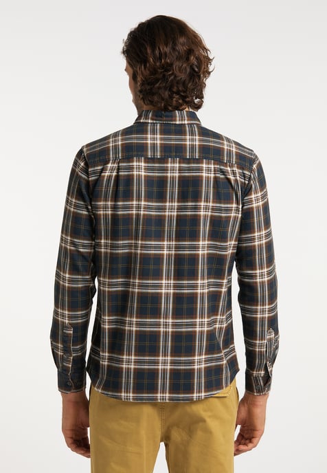 Dreimaster Hemd Herren Marine - Image 4