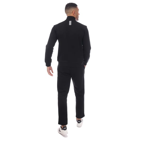 Men's Emporio Armani EA7 Full-Zip Tracksuit in Black