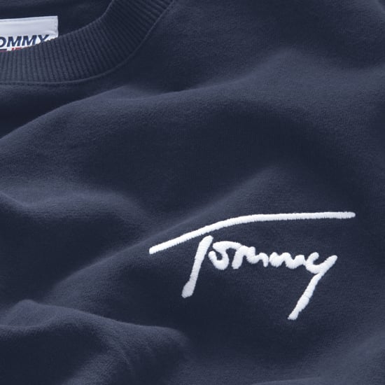 Tommy Jeans Sweatshirts Signature Crew Sweatshirt Blau - Image 4