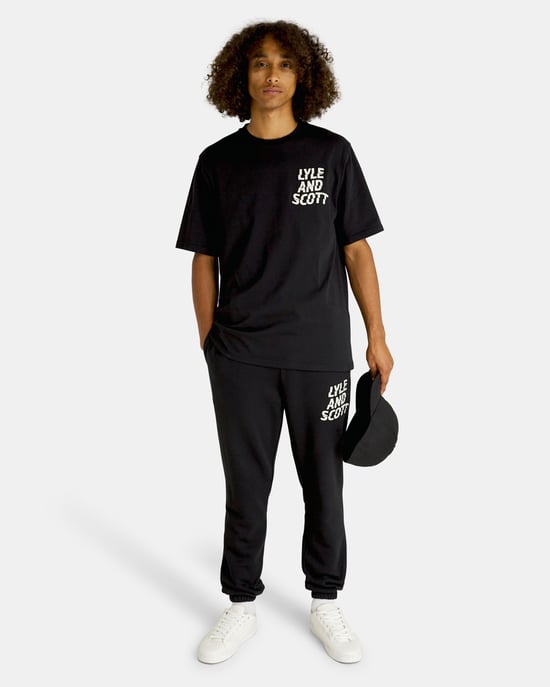 Lyle & Scott Ripple Logo Jogger für Herren in Schwarz - Image 2
