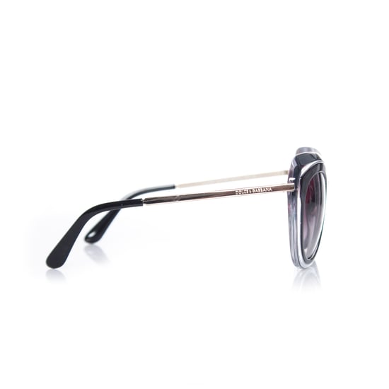 Übergroße schwarze Sonnenbrille auf transparentem Gestell - Image 4