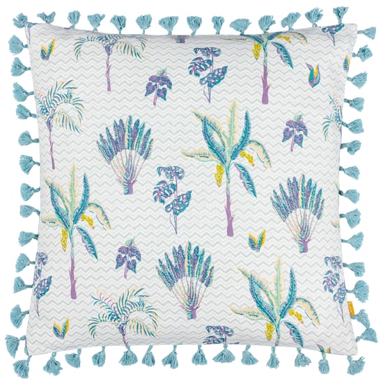 furn. Chamae Blumige Quasten-Kissenbezug - Image 1