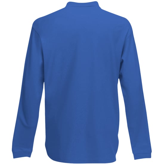 Fruit of the Loom Kinder Polo Shirt, Langarm (Königsblau) - Image 2