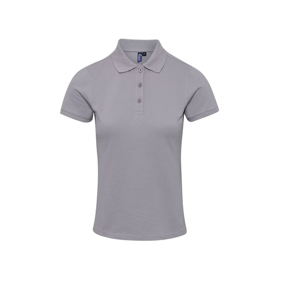 Premier Damen Polo-Shirt Coolchecker mit CoolPlus (Silber) - Image 1