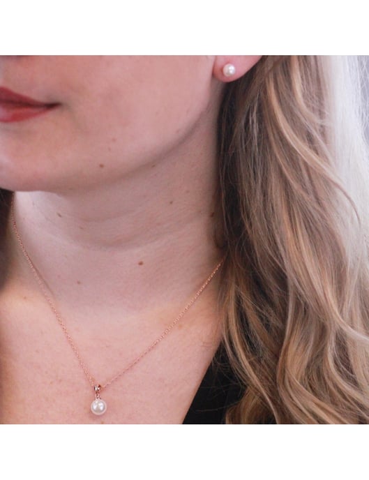 Perlmuttset - Rose Gold und Kristall - Image 2
