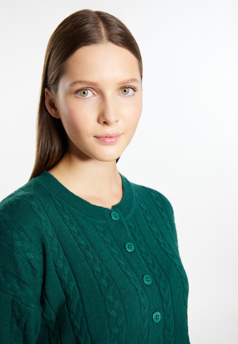 Mymo Strickjacke Damen dunkelgrün - Image 5