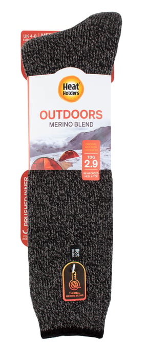 Heat Holders Damen-Thermosocken mit langem Bein, verstärkt, 2,9 TOG, Outdoor-Merinowolle-Thermosocken für den Winter, Schwarz - Image 2
