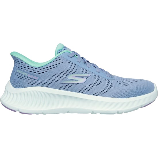 Skechers Go Walk Now Khloe Damen Textil Sneaker in Blau/Grün - Image 2