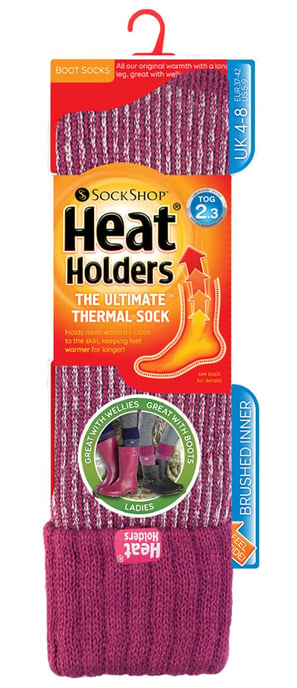 Heat Holders gerippte Damen-Thermostiefelsocken - Image 2