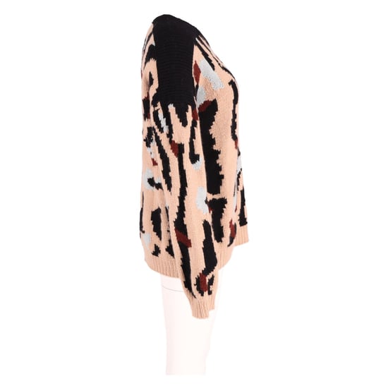 Chloe Gepunkteter Grobstrickpullover aus mehrfarbigem Kaschmir - Image 5