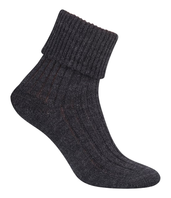 Damen Bettsocken aus Wolle | Steven | Superweiche, gemütliche Lounge-Schlafsocken, Anthrazit - Image 2