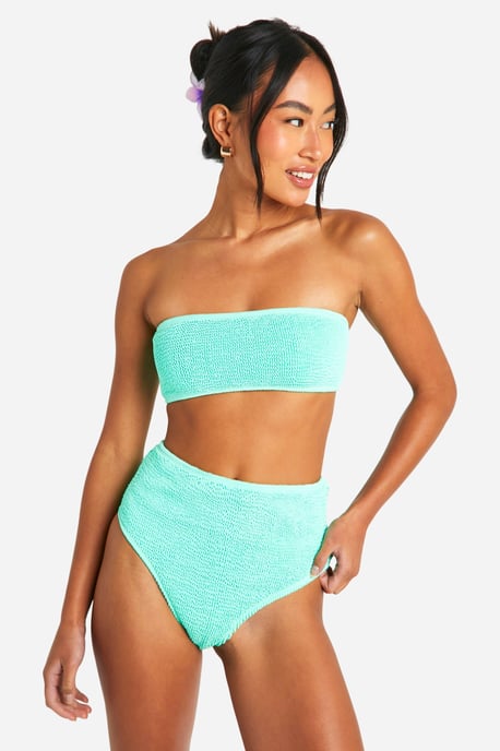 Premium Crinkle High Waisted Bikini Brief - Image 1